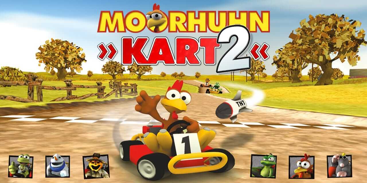 疯狂小鸡卡丁车 2 -Moorhuhn Kart 2-游戏封面-好玩客