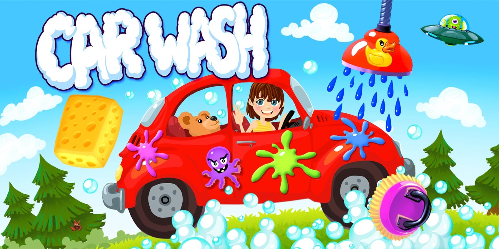 洗车 - 幼儿和儿童的汽车和卡车车库游戏  -Car Wash: Cars &amp; Trucks Garage Game for Toddlers &amp; Kids-游戏封面-好玩客