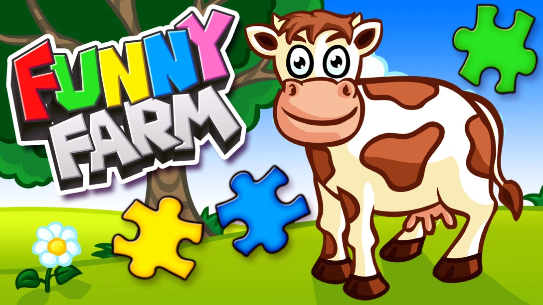 儿童和幼儿的有趣农场动物拼图游戏  -Funny Farm Animal Jigsaw Puzzle Game for Kids and Toddlers-游戏封面-好玩客