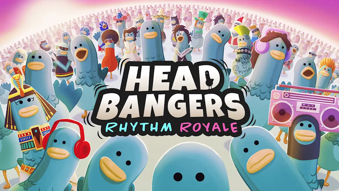 沙雕鸽鸽大逃杀-HeadBangers: Rhythm Royale-游戏封面-好玩客