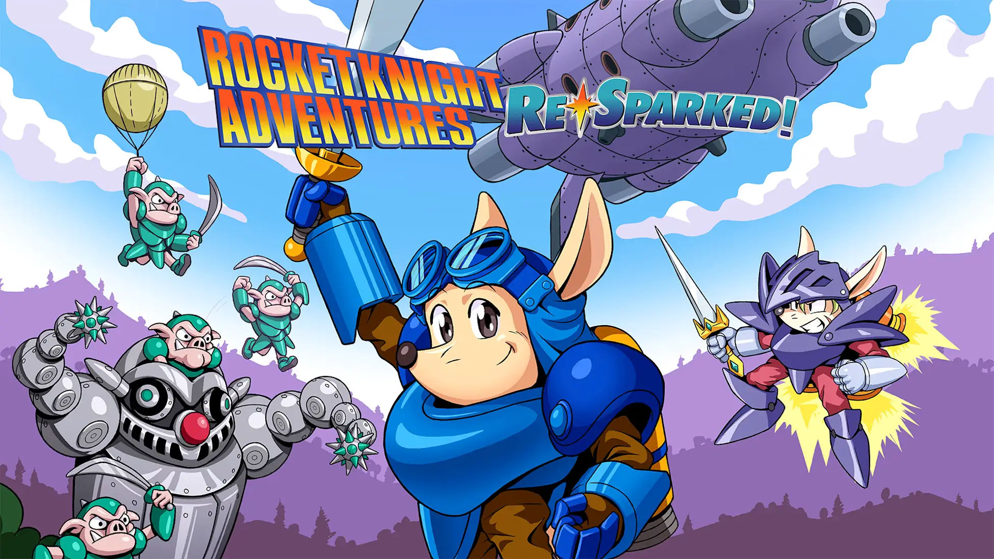 火箭骑士大冒险：重新点燃-Rocket Knight Adventures: Re-Sparked-游戏封面-好玩客