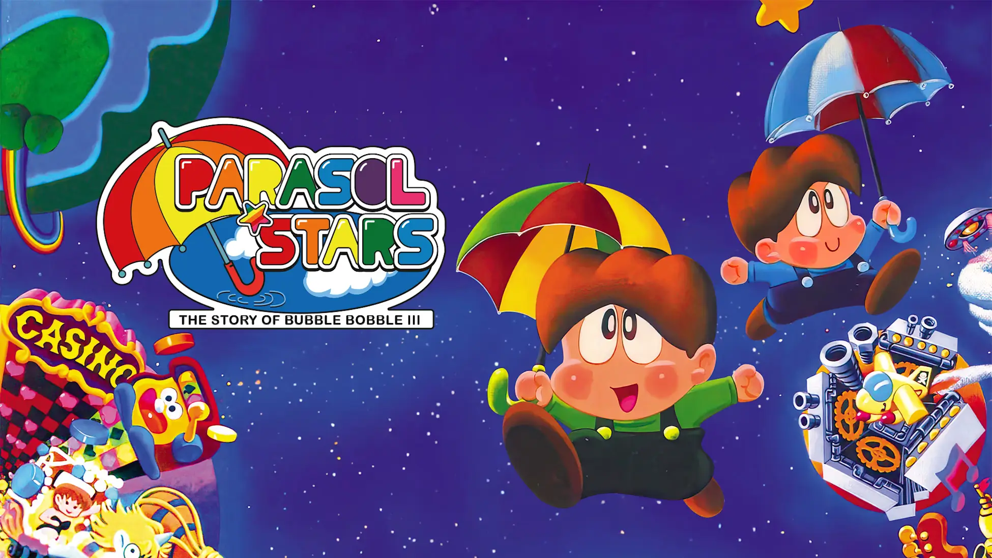 阳伞之星 - 泡泡龙的故事 III-Parasol Stars: The Story of Bubble Bobble III-游戏封面-好玩客