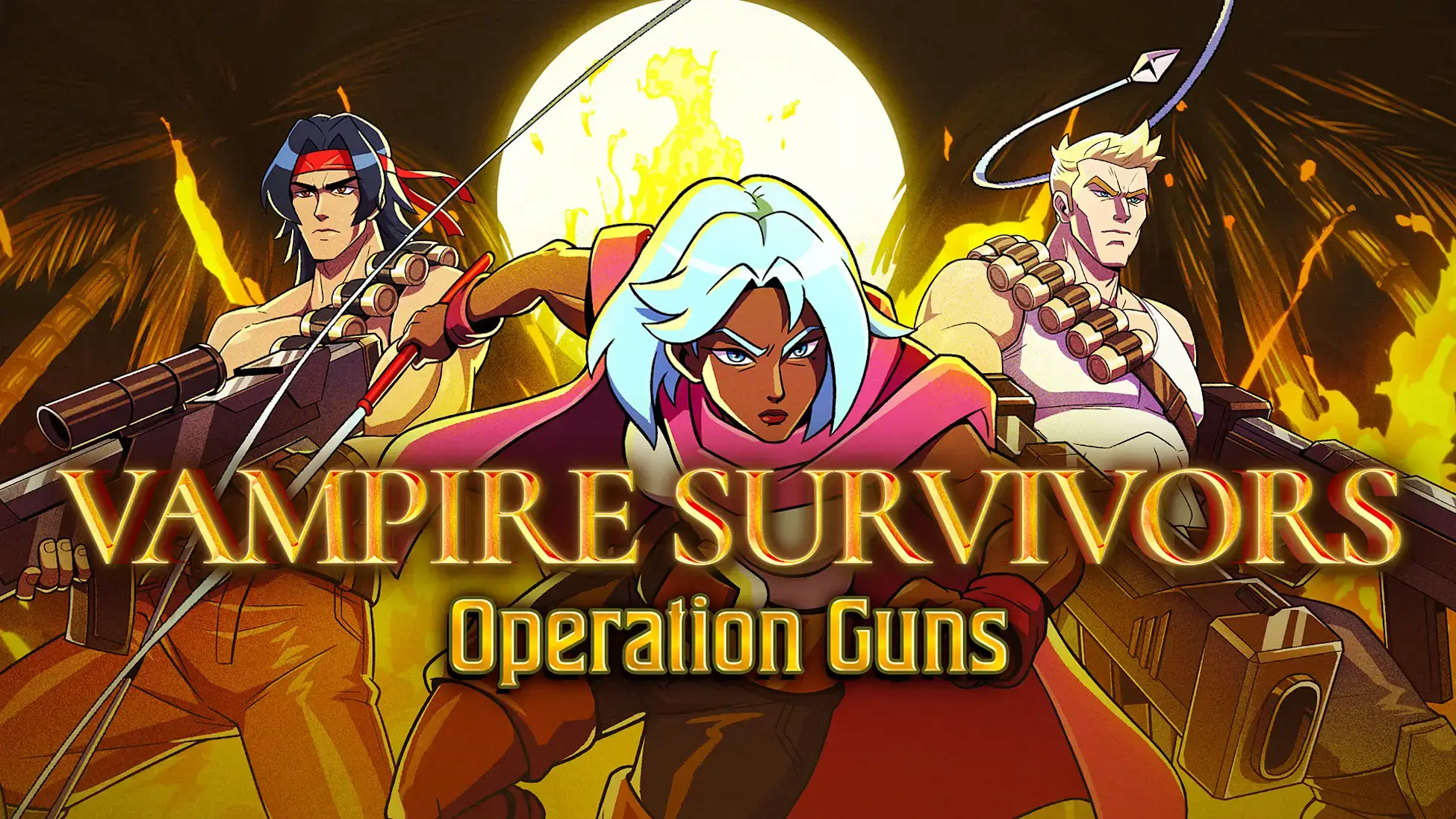 吸血鬼幸存者：魂斗罗联动-Vampire Survivors: Operation Guns-游戏封面-好玩客