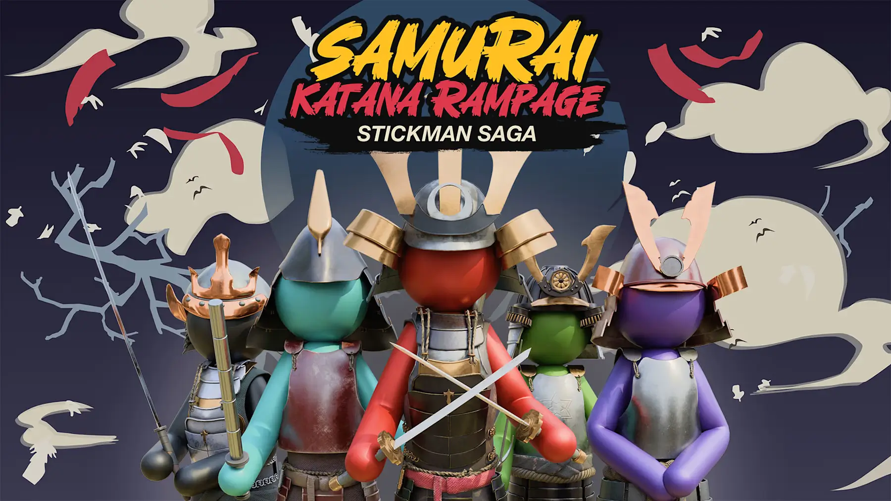 武士刀横冲直撞：火柴人传奇-Samurai Katana Rampage: Stickman Saga-游戏封面-好玩客