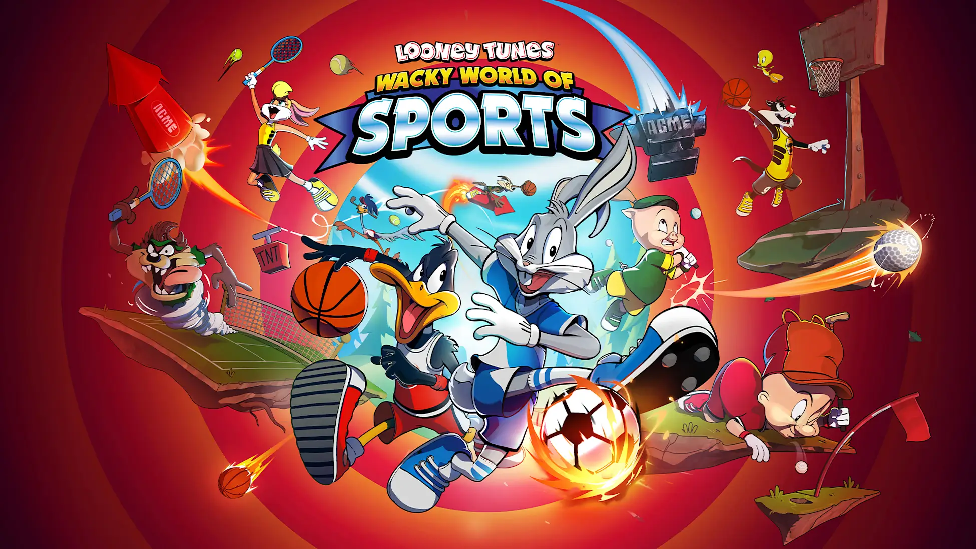 华纳群星：古怪运动世界-Looney Tunes: Wacky World of Sports-游戏封面-好玩客