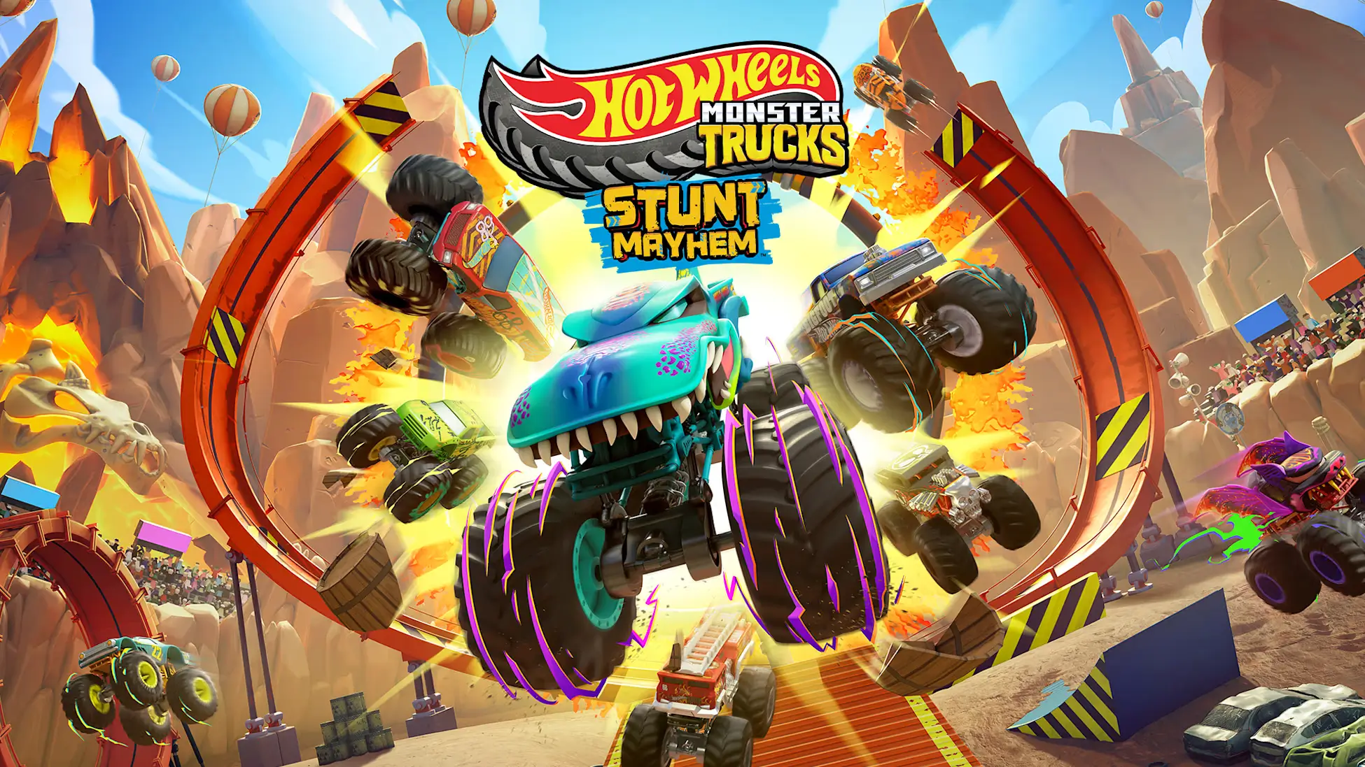 风火轮赛车怪兽卡车：疯狂特技-Hot Wheels Monster Trucks: Stunt Mayhem-游戏封面-好玩客