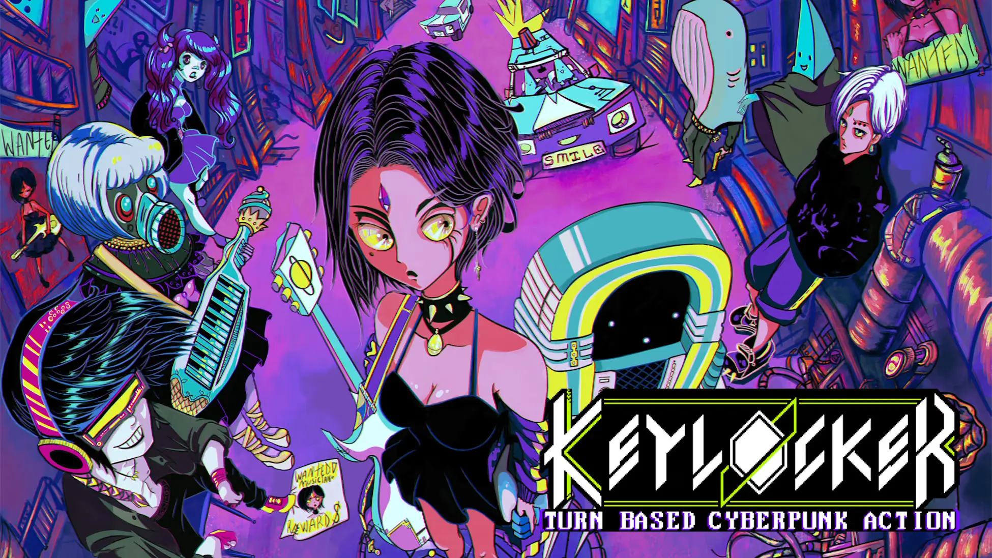 钥匙柜：回合制赛博朋克动作-Keylocker: Turn Based Cyberpunk Action-游戏封面-好玩客