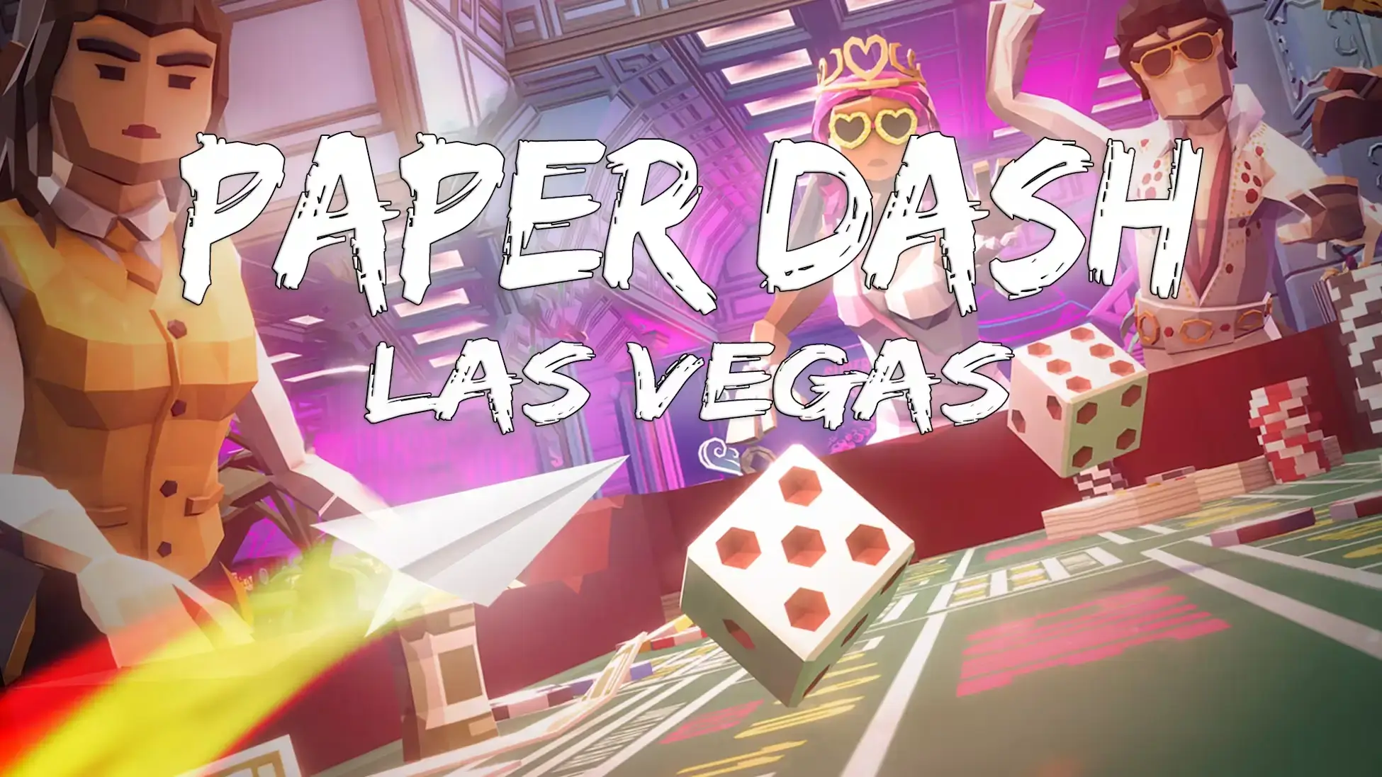 纸飞机冲刺：拉斯维加斯-Paper Dash: Las Vegas-游戏封面-好玩客