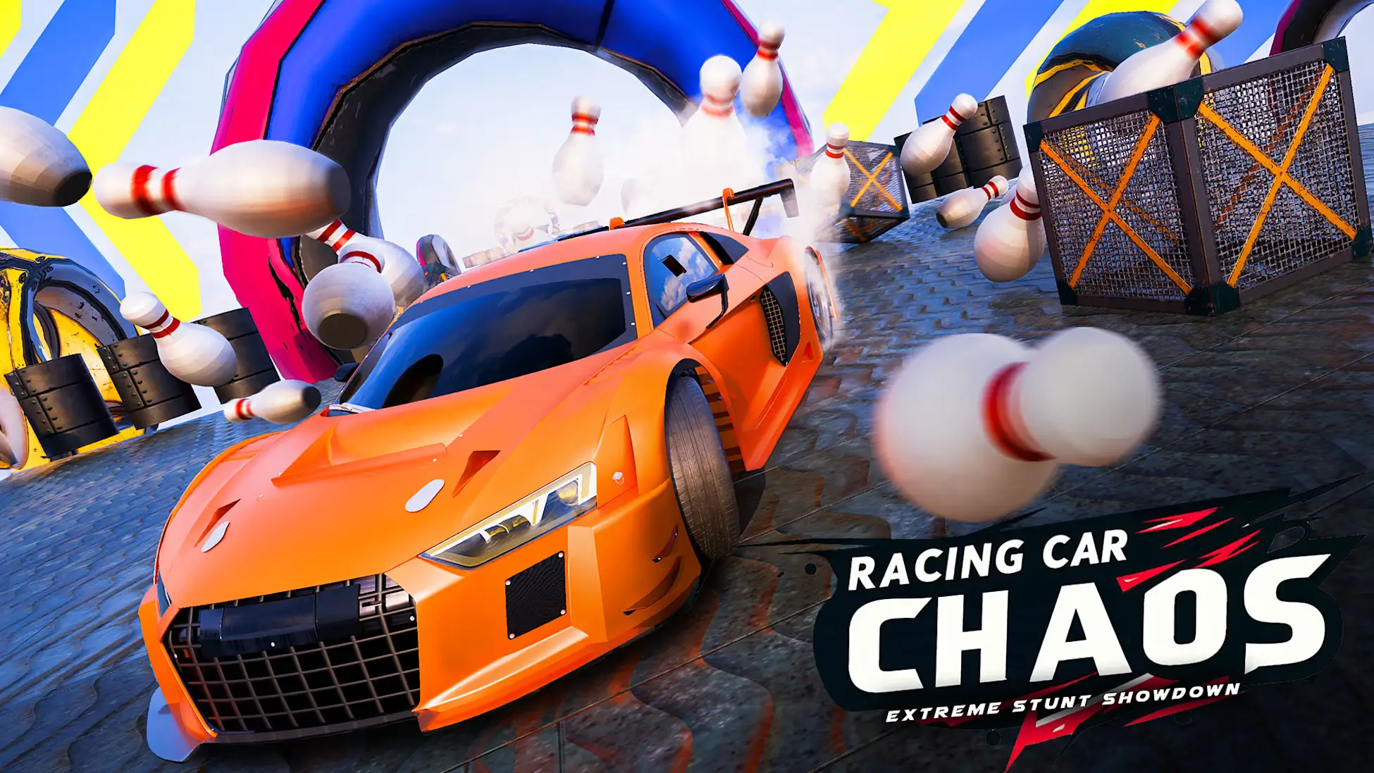 赛车混沌：极限特技对决-Racing Car Chaos: Extreme Stunt Showdown-游戏封面-好玩客