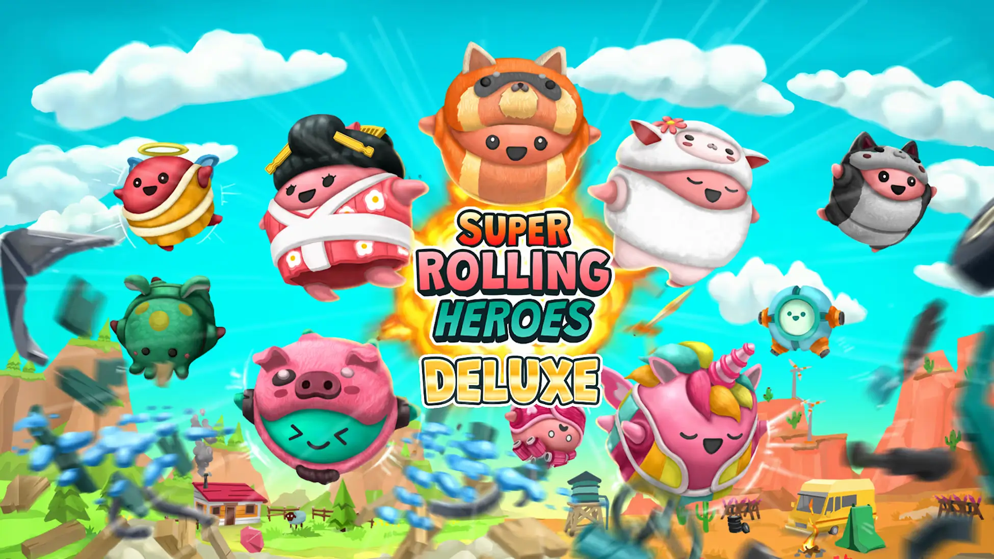 超级滚动英雄：豪华版-Super Rolling Heroes Deluxe-游戏封面-好玩客