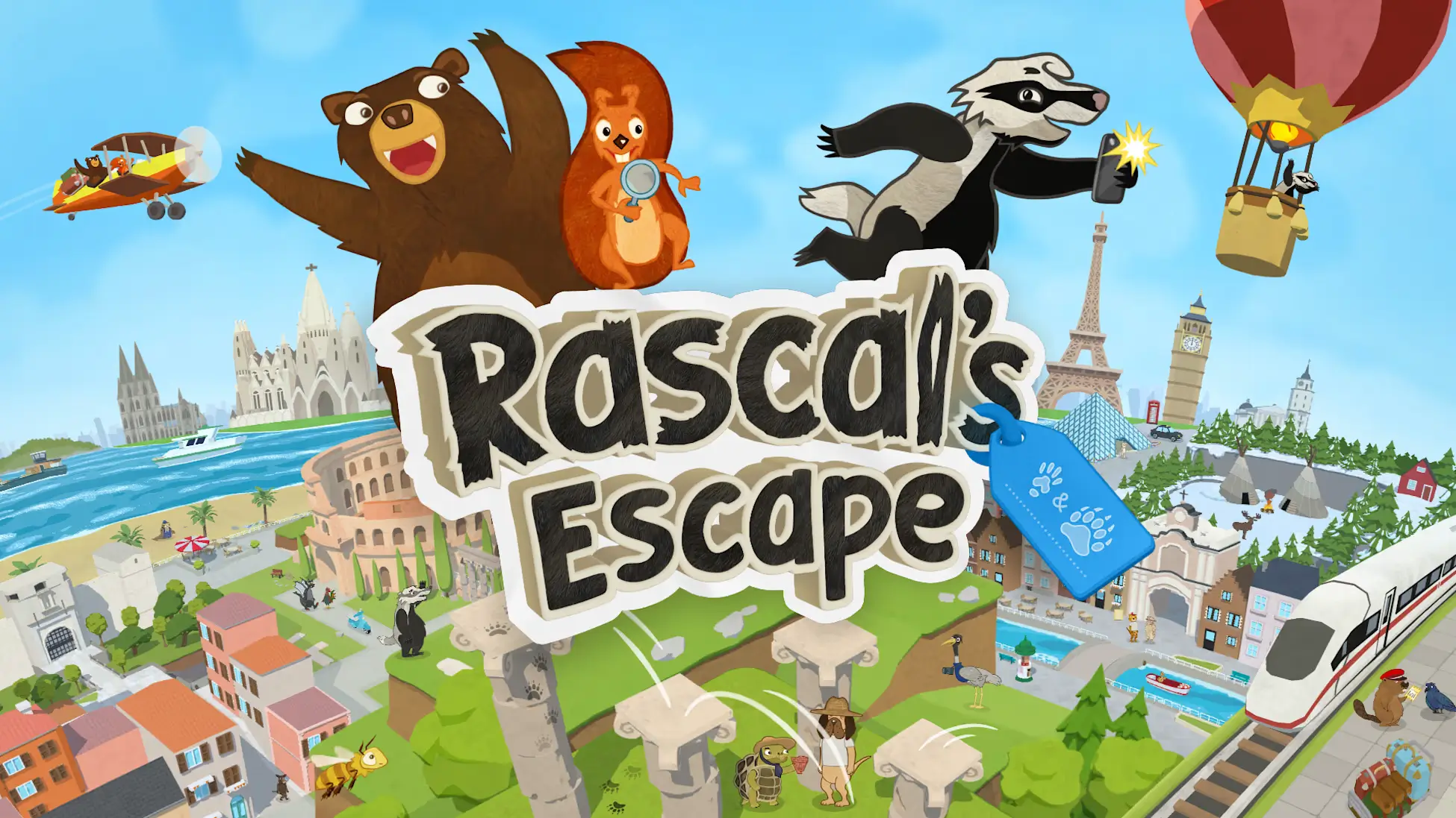 松鼠和熊：流氓逃亡记-Rascal’s Escape-游戏封面-好玩客